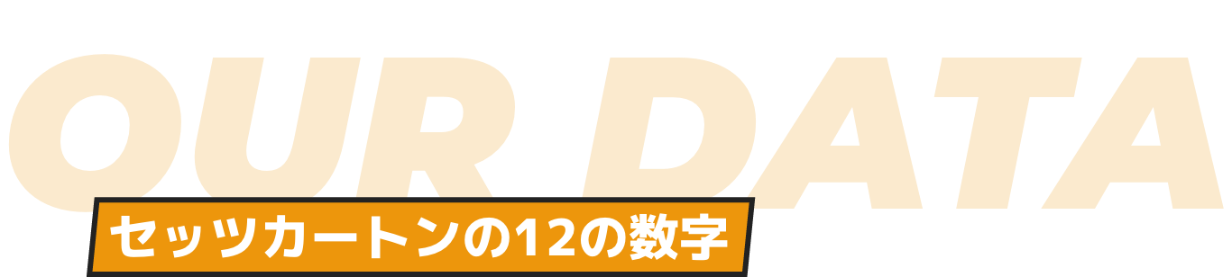 OUR DATA セッツカートンの12の数字