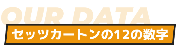 OUR DATA セッツカートンの12の数字