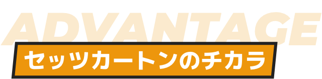 ADVANTAGE セッツカートンのチカラ